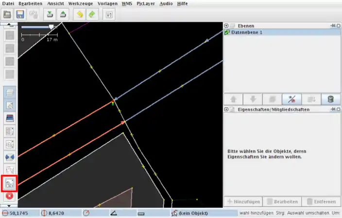 Abbildung 3: Öffnen des Relation-Dialogs.