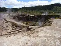 Less dramatic fumaroles at Karapiti / Craters of the Moon, New Zealand