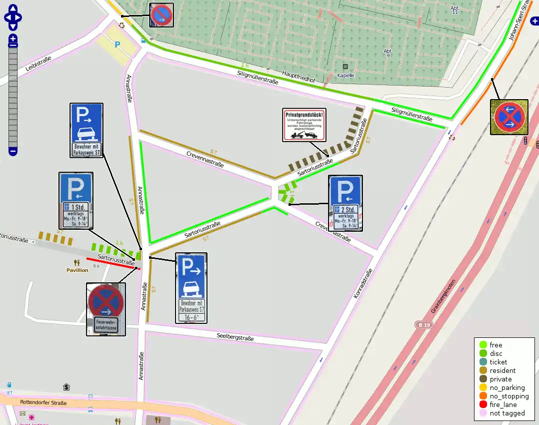 Рендеринг слоя парковок