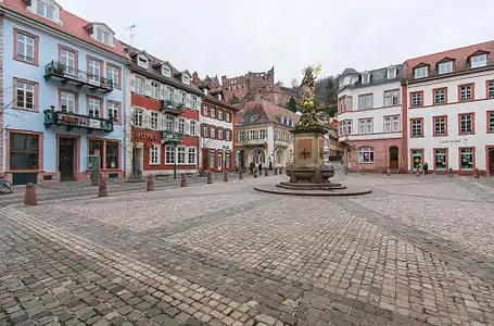 Kornmarkt square in Heidelberg