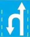 Left U-turn and Straight ahead