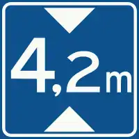 Netherlands (sign used for values ≥ 4 m):maxheight=4.2(use a period as decimal separator, not a comma)