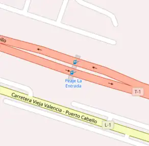 Peaje de La EntradaEstado Carabobo[Ver en el mapa]