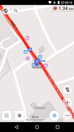 (6) Mark the position of the last stop