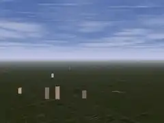 Street maps in a flight sim