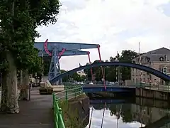 Bascule bridge in Montceau-les-Mines, France