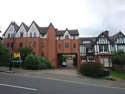 A residential building with a tunnel min_level 1 section