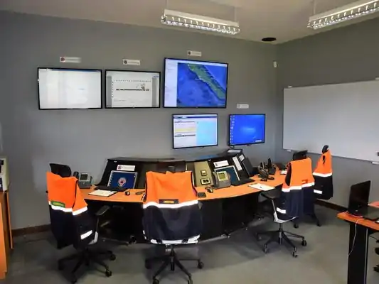Sala de controlo do SRPCBA