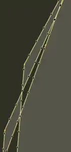 a part of the wrong way in JOSM