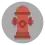 a red fire hydrant on a grey background