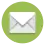 a white envelope of a letter on a green background