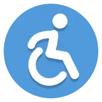 AddWheelchairAccessPublicTransport quest icon showing a white wheelchair user on a blue background