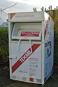 Altkleider-Container, TEXAID Collection GmbH, Farbe: weiß