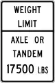 Texas:maxaxleload=17500 lbsmaxbogieweight=17500 lbs