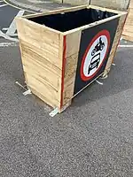 Empty planter is also a barrier=planter.