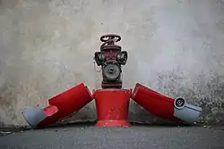 Клапан на пожарном гидранте