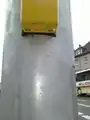 Pfeil auf der Unterseite des Ampeltasters