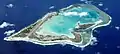 Wake Island atoll aerial view