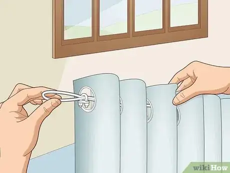 Image titled Hang Curtains with Wire Step 9
