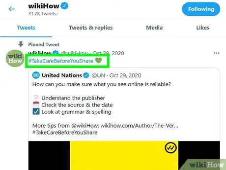 Image titled Use Hashtags With Twitter Step 2
