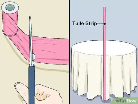 Image titled Decorate a Table with Tulle Step 8