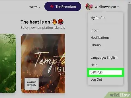 Image titled Delete Wattpad Account Step 3