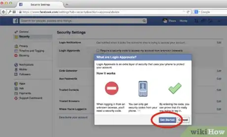 Image titled Turn on Login Approvals for Facebook Step 5