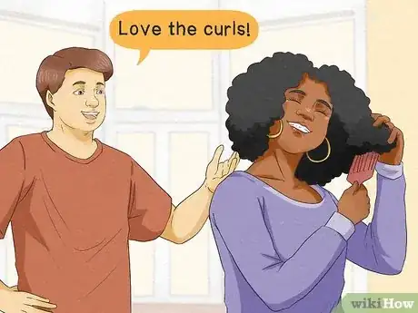Image titled Compliment a Girl with Curly Hair Step 1