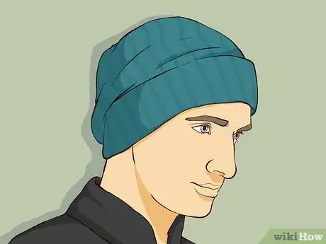 Image titled Wear a Hat with Medium Hair Guys Step 4