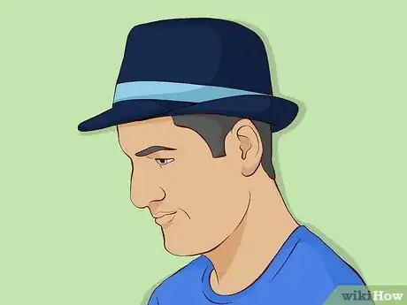 Image titled Wear a Hat with Medium Hair Guys Step 6