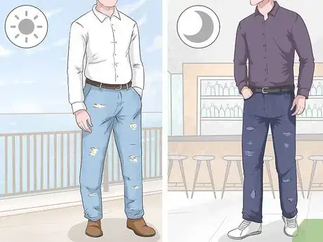 Image titled Wear a Dress Shirt with Jeans Step 1