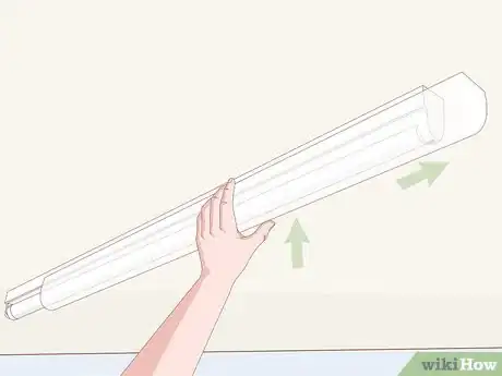 Image titled Remove a Fluorescent Light Step 4