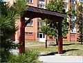 Decorative wooden gate
