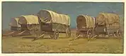 "Covered Wagons" (Samuel Colman c. 1871)