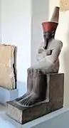 Sandstone statue of Mentuhotep II. 11th Dynasty, c. 2060–2009 BCE. Egyptian Museum,
