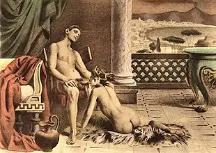 Fellatio scene.