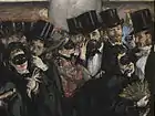 The Ball of the Opera (Detail), Manet is the man with the blond beard
