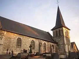 The church in Brestot