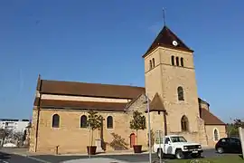 The church in Crêches-sur-Saône