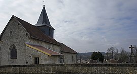 The church in Courcelles-sur-Aire