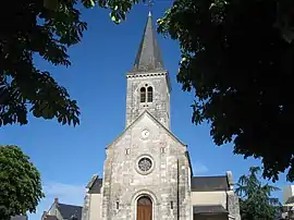 The church in La Chapelle-Saint-Ursin