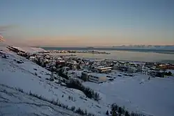 Wintertime in "Old Town" Sauðárkrókur in February 2008