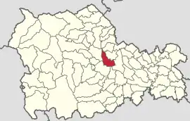 Location in Neamț County