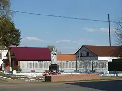 A monument in Kambarka to the warriors fallen in the Great Patriotic War