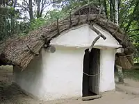 Replica of a ХІ century Kyivan Rus house in the Museum of Folk Architecture and Household Traditions