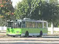 ZiU-9 Route 17 on the territory of tram and trolleybus depot No. 3