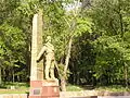 Monument to the Rescue Heroes with a time capsule scheduled to be opened in 2056