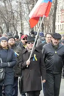 Irina Prokhorova with Andrei Makarevich.