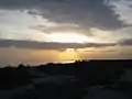 Sunset at Sarygamysh Lake
