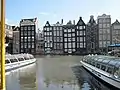 The dancing houses at the Damrak.